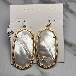 Kendra Scott Rose Gold and Mother of Pearl Earrings